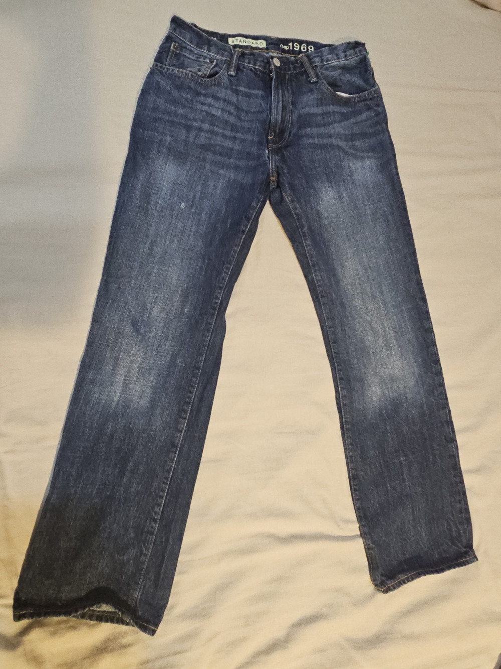 GAP 1969 Men’s Straight-Leg Jeans in Dark Blue